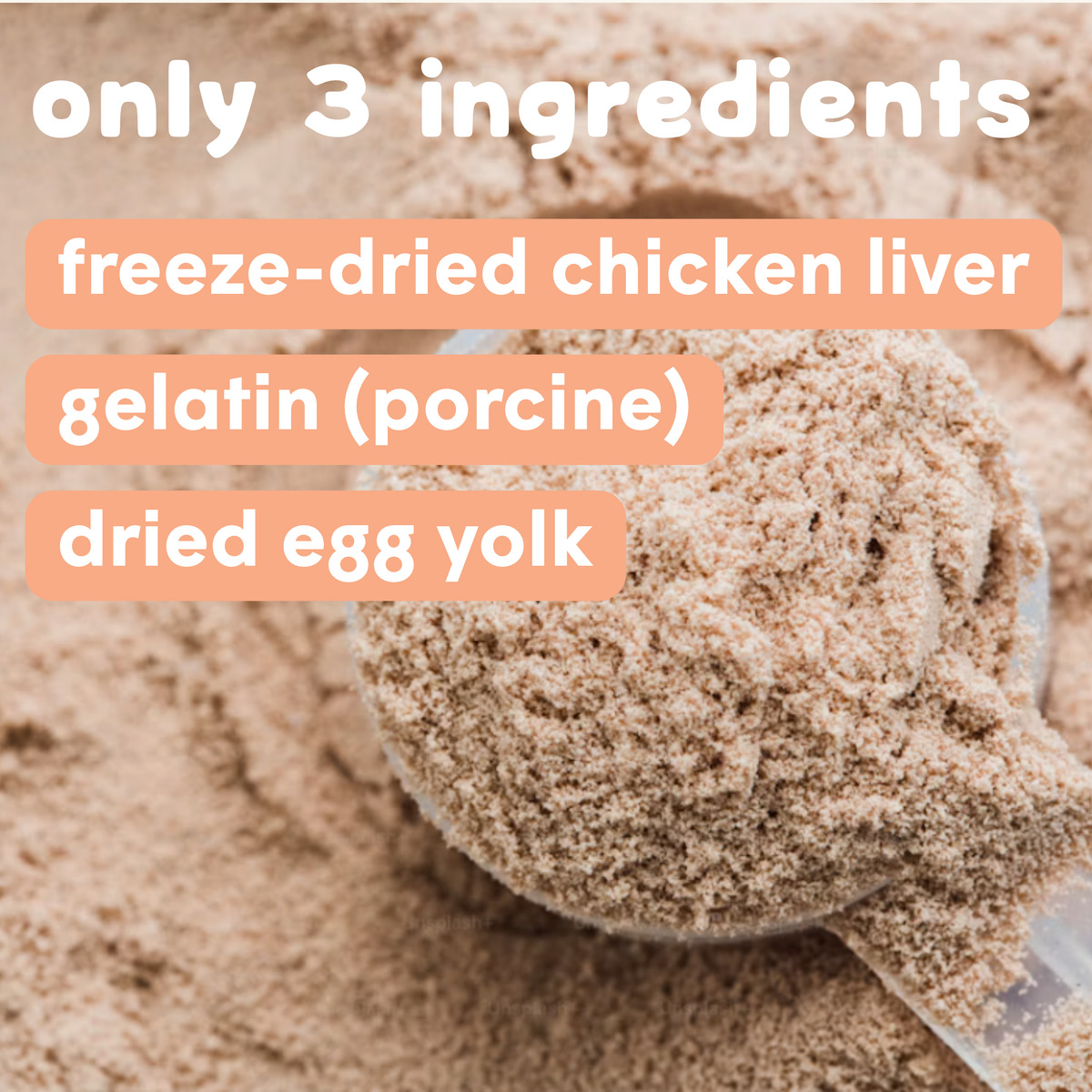 Lickable Treat Mix, Freeze-Dried Chicken Liver Recipe, Just Add Fresh Water