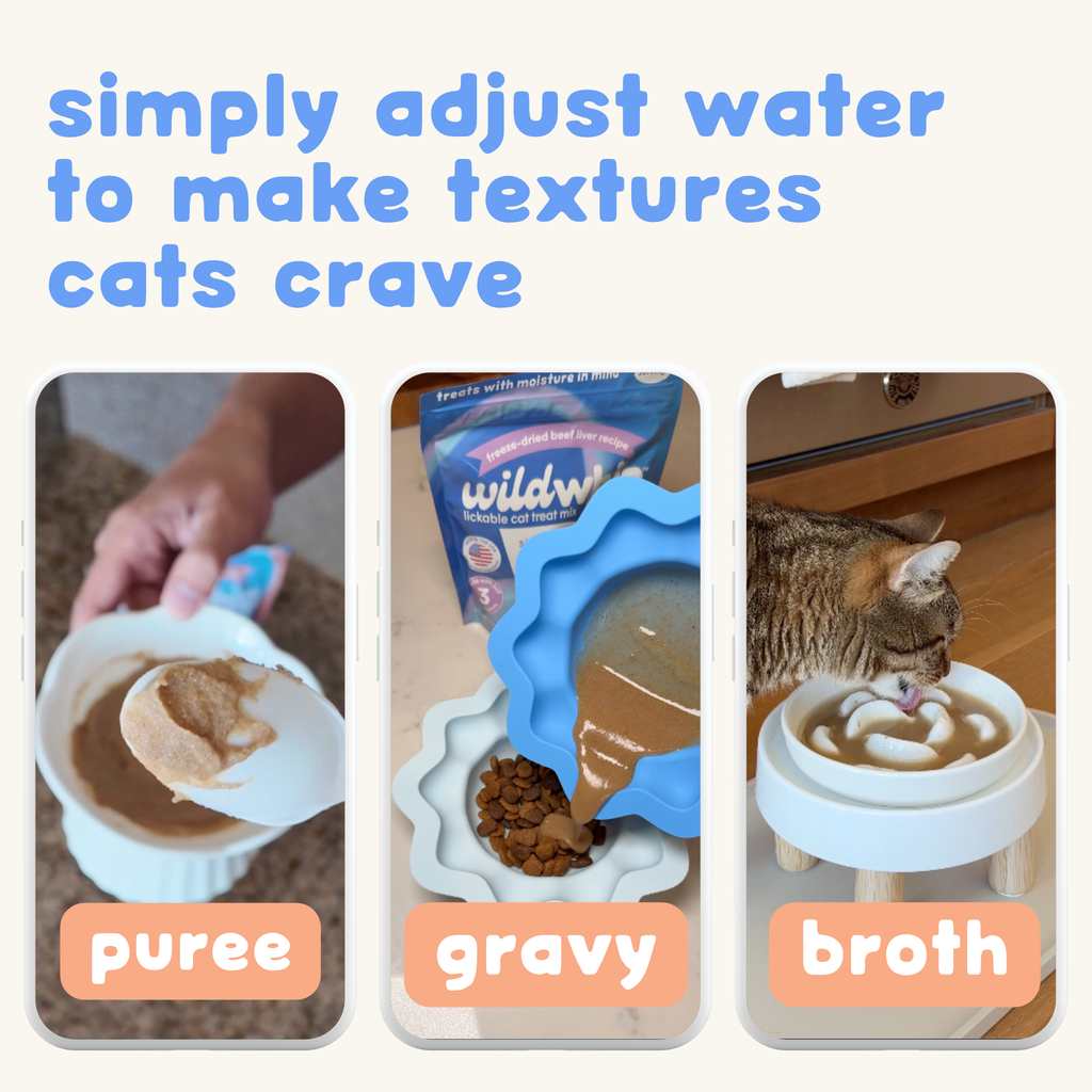 Lickable Treat Mix, Freeze-Dried Chicken Liver Recipe, Just Add Fresh Water